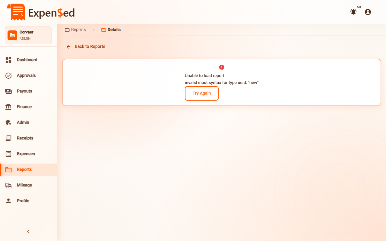 Submit Report Desktop